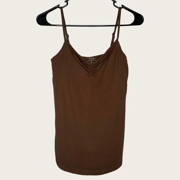 Klassy Network Tops Klassy Network Ruched Brami Size Large Brown